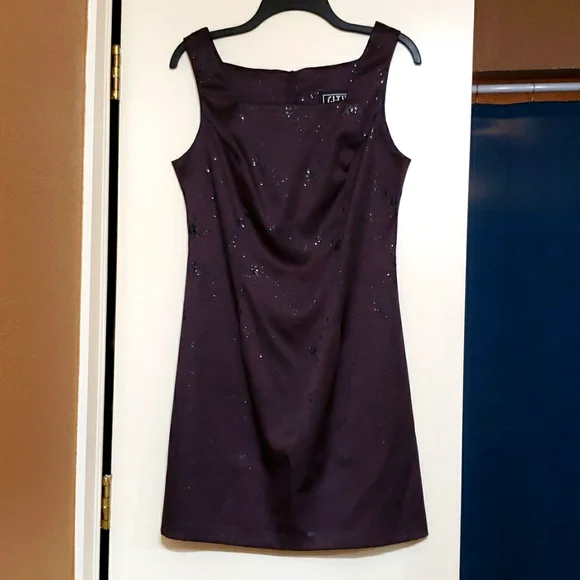 jones new york red dress Jones New York Evening Red Midi Dress 1990s